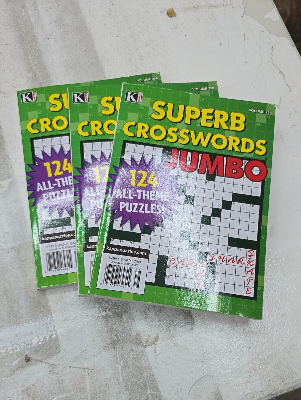 Superb Crosswords Jumbo Puzzle Book - Green Cover